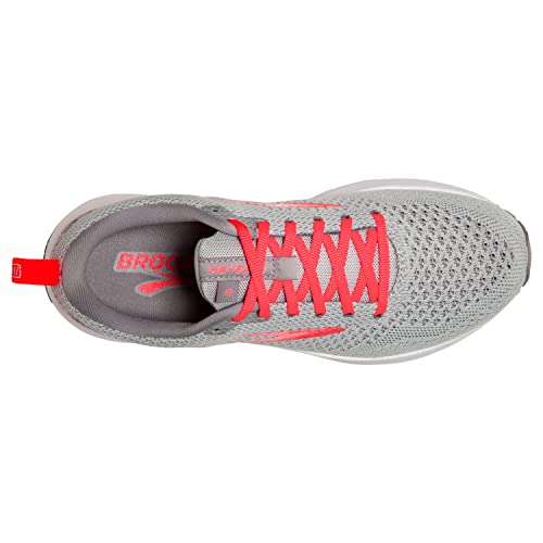 Brooks Brooks Women's Revel 4 Running Shoe - Oyster/Alloy/Fiery Coral - 5.5