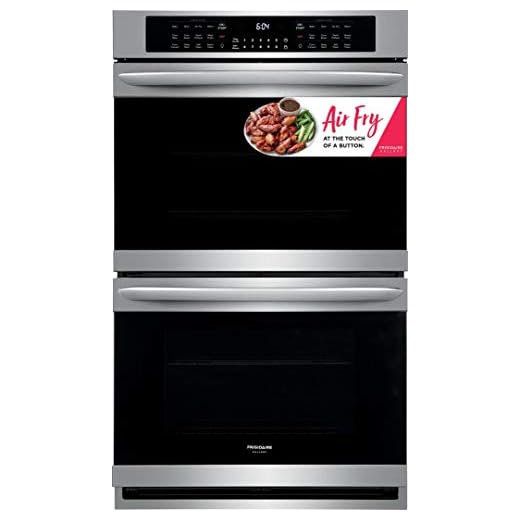 Frigidaire FGET3069UF 30" Double Electric Wall Oven with Air Fry, 10.2 cu. ft. Capacity, in Stainless Steel.