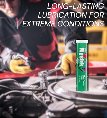 Image of Mystik JT-6 Multi-Purpose #2 Grease 14 oz Bundle with Microfiber Cloth - High-Temperature, Water-Resistant Grease for Superior Anti-Seize Protection Under Heavy Loads - (3 Items)