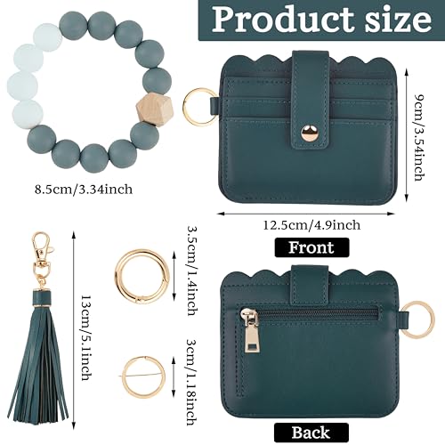 Image of Wristlet Wallet for Women with Keychain - RFID Card Holder Small Wallet Wristlet with Key Ring