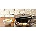 Lodge 5 Quart Pre-Seasoned Cast Iron Deep Skillet with Lid - Signature Teardrop Handle & Assist Handle - Use in the Oven, on the Stove or Grill, or Over a Campfire - Use to Sear, Sauté, Bake, Broil, Braise, Fry, or Grill - Black