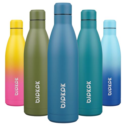 Image of BJPKPK 25 oz Insulated Stainless Steel Water Bottle, Metal Sports Flask