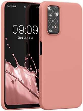 kwmobile TPU Case Compatible with Xiaomi Redmi Note 11 / Note 11S - Case Soft Slim Smooth Flexible Protective Phone Cover - Moss Green