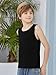 ZDC Tank Tops for Boys - 2026 Casual Sleeveless Crewneck Athletic Workout Tees Basic Solid Undershirts 5-14 Years Black
