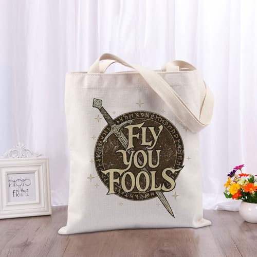 TIIMG Fly You Fools Movie Inspired Gift Book Lover Ring Movie Gifts Fantasy Novel Readers Book Club Tote Bag3