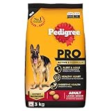 Pedigree PRO Adult Large Breed, 3 kg Dry Dog Food, Vet Trusted Brand, Expert Nutrition, Quality Protein, 33% More Nutrients (18 Months Onwards)
