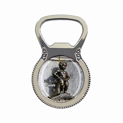 Aimant de réfrigérateur Manneken Pis Bruxelles - Décapsuleur de bouteille - Souvenir touristique - Collection de cadeau - Autocollant magnétique pour...