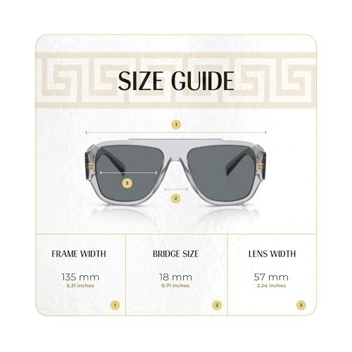 Versace VE4436U Square Sunglasses for Men +BUNDLE with ACCESSORY EYEWEAR KIT4