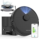Bagotte Robot Vacuum and Mop with 6000Pa, Robotic Vacuum Self-Emptying with 90 Days Hands-Free,LiDAR Navigation,Fast Home Mapping for Pet, Hard Floors, Carpet