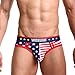 Produktbild Evankin Men's Sexy Boxers Briefs,USA American Flag Sexy Briefs Soft Underwear(29,L)