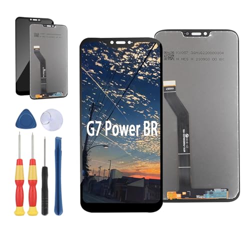 Yuxyiony Repuesto de LCD Pantalla para Motorola Moto G7 Power LCD Display Repair Screen y Accesorios de Herramientas de Repuesto.