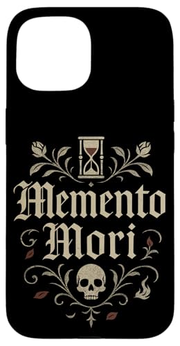 Memento Mori 砂時計 ラテン語引用 ストイック哲学 スマホケース iPhone 15 用