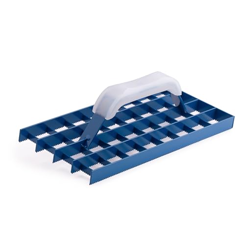 MIVOS Schleifraspel - Profi-Schleifbrett - Gitterrabot - Putzhobel - 290x145mm - Stahl Raspelbrett, Putzglätter - Gipsabstreifer - Putzkratzer - Edelputzkratzer