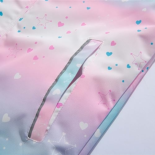 Toddler Girls Rain Coat Rain Jacket Zip Hooded Lightweight Coats Casual Kids Girls Lined 4t Clothes4