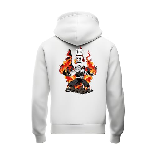 Image of Anime Zipper Hoodie for Men Stylish | Regular Fit Demon - Slayer Printed Hoodie | Cotton Fleece Long Sleeve Zip Up Hoodie Sweatshirts