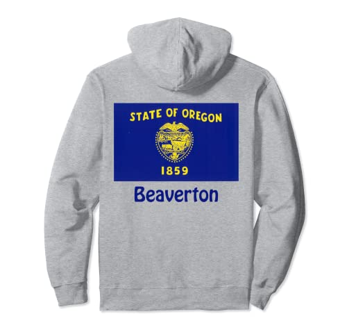 Beaverton Oregon USA Flag Souvenir Sudadera con Capucha