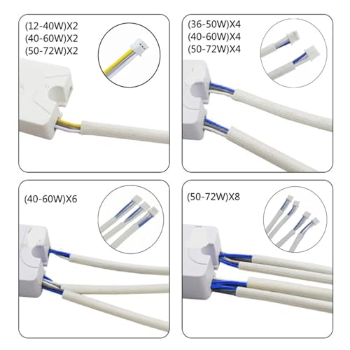 Pilote de LED Bluetooth 2.4G AC220V avec télécommande 40-60Wx2 240mA - 3