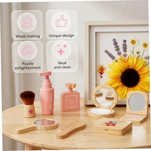 Maquillage réaliste en bois pour tout-petits évitant les taches sur les murs - 4