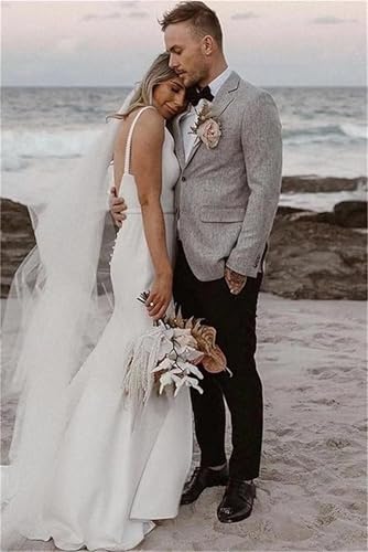 Summer Causal Linen Blazer for Men Slim Fit Blazer Jacket Men's Prom Party Jacket 2 Button Solid Suit Jacket for Men Wedding2