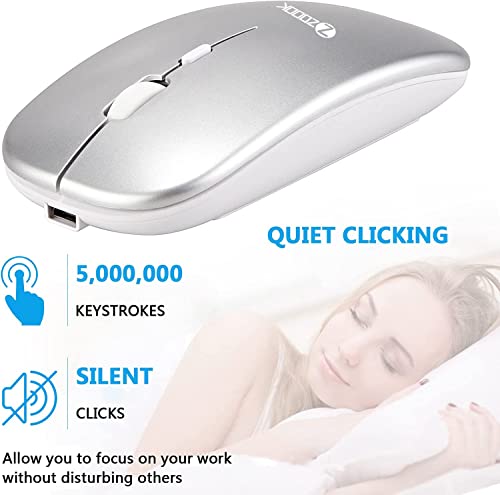 Zoook Magicpad Combo Bluetooth Multi-Device Keyboard & Mouse/Slim Design/Supports: iOS/Android/Windows/MacBook/Tablet/Mobile/PC/Laptop/Smart TV/Stand for Mobile & Tablet/4 Device Support