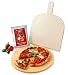 Produktbild Vesuvo V38001 Pizzastein- / Brotbackbackstein Set für Backofen und Grill mit Pizzaschaufel und Pizzamehl, rund, 38 cm