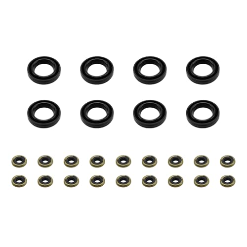Image of Torchbeam VS50592R Valve Cover Gasket Set Compatible with Tundra 2000-2009, Sequoia 2001-2009, 4Runner /GX470 2003-2009, LS430, SC430, C-ruiser /LX470 1998-07, LS400 /GS400 /SC400 1998-2000, OE,VS25180