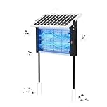 Advwin Solar Bug Zapper Outdoor - 3500V Mosquito Killer, 120㎡ Coverage, Solar & Power Charging, for Garden, Yard, Patio, Camping