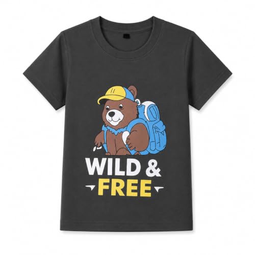 Image of T2F Boys Cotton Regular fit T-Shirts Pack of 5 |Soft Cotton Breathable Fabric | Half Sleeve Round Neck | Casual Wear Combo | Kids Clothing