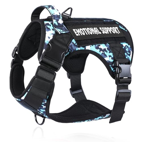COMSLE Harnais Tactique Anti-Traction pour Petit, Moyen et Grand Chien,