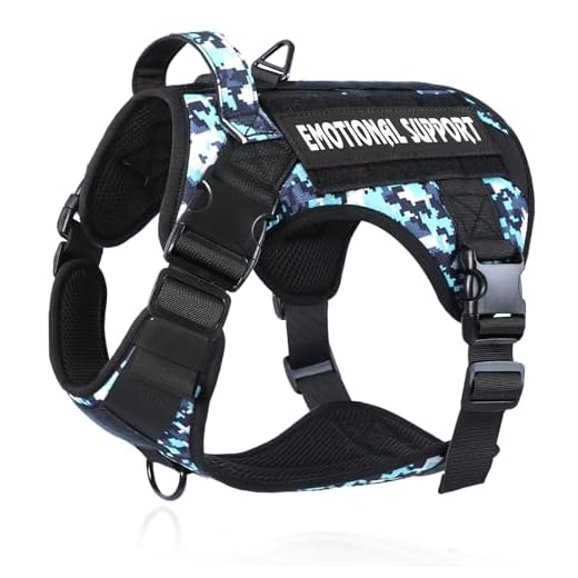 COMSLE Harnais Tactique Anti-Traction pour Petit, Moyen et Grand Chien, Gilet Souple Ajustable avec Panneaux Molle, Harnais Militaire Respirant à Pinces Frontales pour I'entraînement au Travail