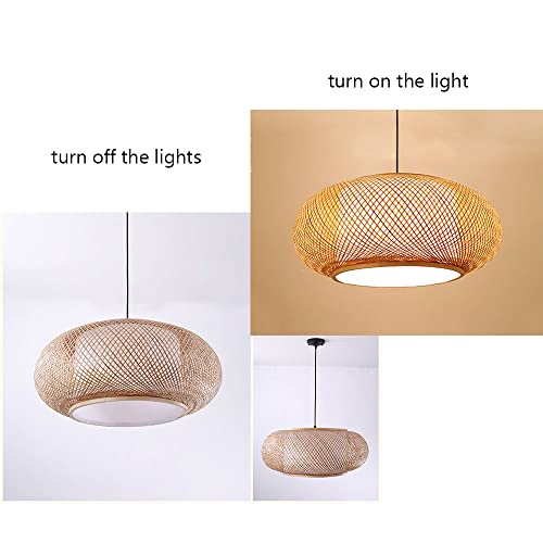 Lámpara de mimbre tipo tambor ideal para iluminar tu sala de estar 7