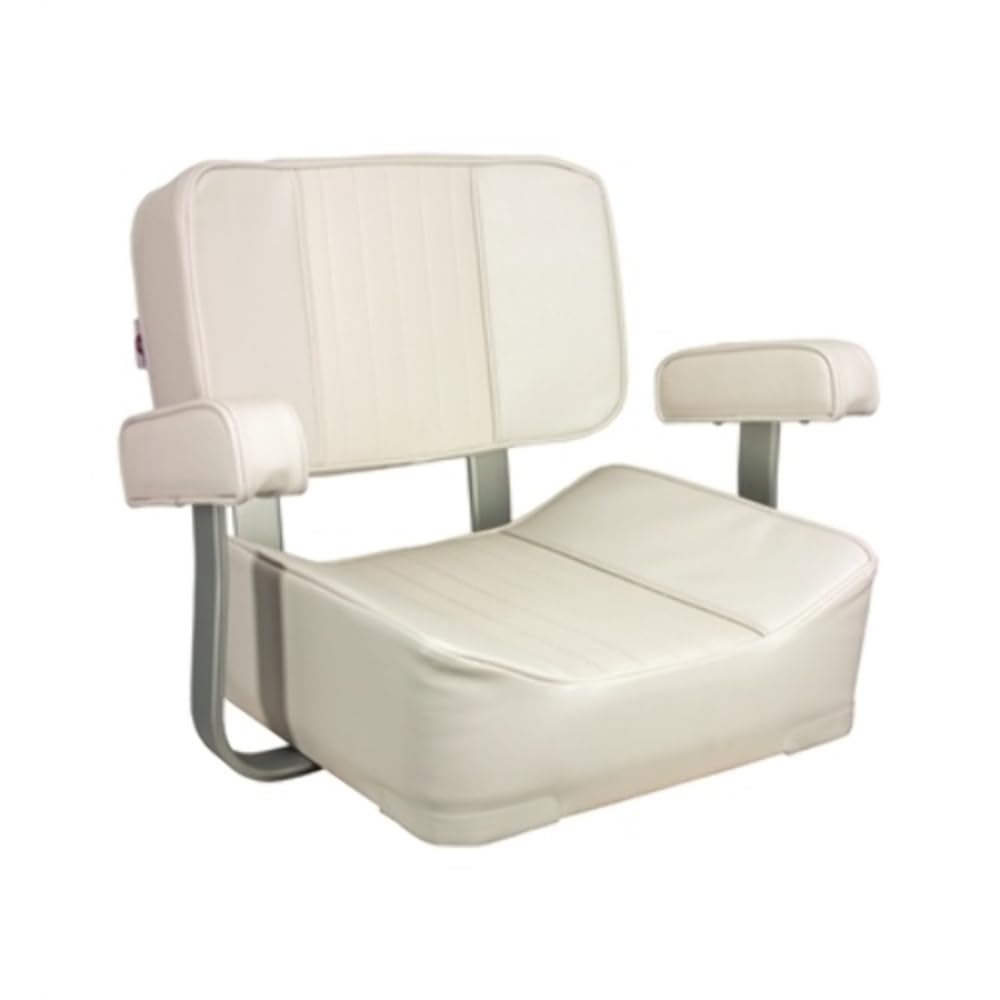 Springfield 1040002 Deluxe Captain's Seat with Armrest - Off-White