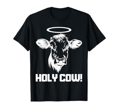 Holy Cow Cattle Farmer Rancher Farming Vintage Farm T-Shirt