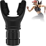 MZMSBAO 呼吸トレーナー 肺活量を鍛え 呼吸筋トレーニング 腹式呼吸 肺機能 トレーニング 取り付け簡単 食品グレードのシリコーン フィットネス、ハイキング、スイミングなどに最適な強化運動呼吸用。