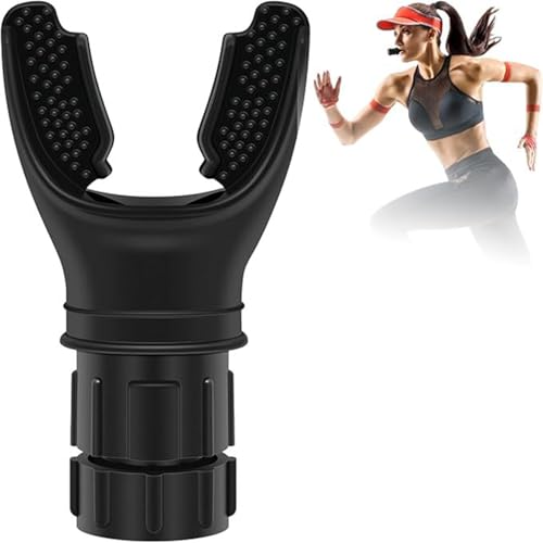 MZMSBAO 呼吸トレーナー 肺活量を鍛え 呼吸筋トレーニング 腹式呼吸 肺機能 トレーニング 取り付け簡単 食品グレードのシリコーン フィットネス、ハイキング、スイミングなどに最適な強化運動呼吸用。