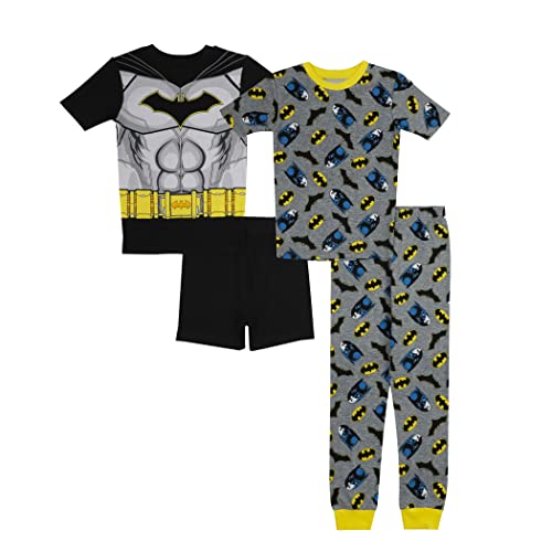 Batman Warner Brothers Boys' 4-Piece Snug-Fit Cotton Pajamas Set, City Defender, 10 #TOP7
