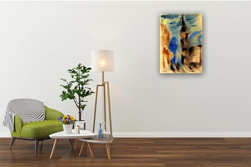 Tableau abstrait Church Square impression sur toile déco 40x56cm - 3