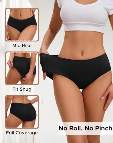 Image of INNERSY Women's Underwear Smooth Hipster Panties 3-Pack