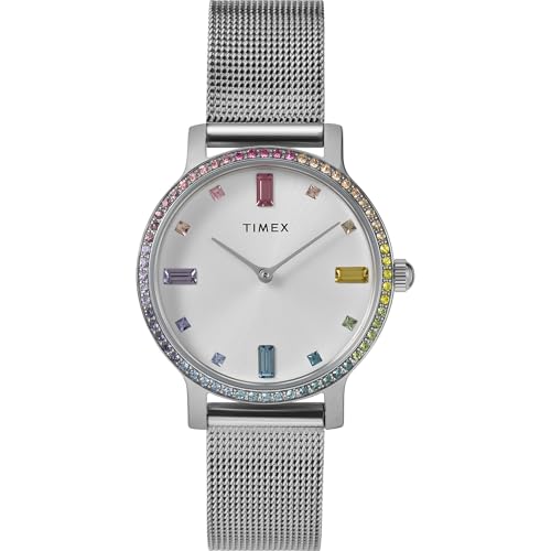Image of Timex Transcend 34mm Women's Analog Watch | Stylish Modern Design