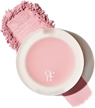 Powder Cheek, Muted Blusher, 0.2 oz 5 g, Korean Cosmetics, Natural Makeup, Transparent, Blood Tone, Soft Color, Fine Grain Cheek 01 Cotton