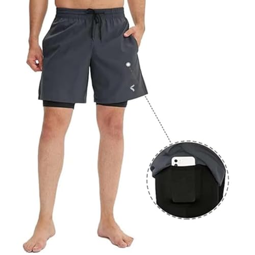 Image of Gym Shorts for Men Workout, Training, Running, Fitness with Pockets | Stretchable Quick Dry Sports Shorts for Men | Activewear Shorts for Bodybuilding, Weightlifting, Activities
