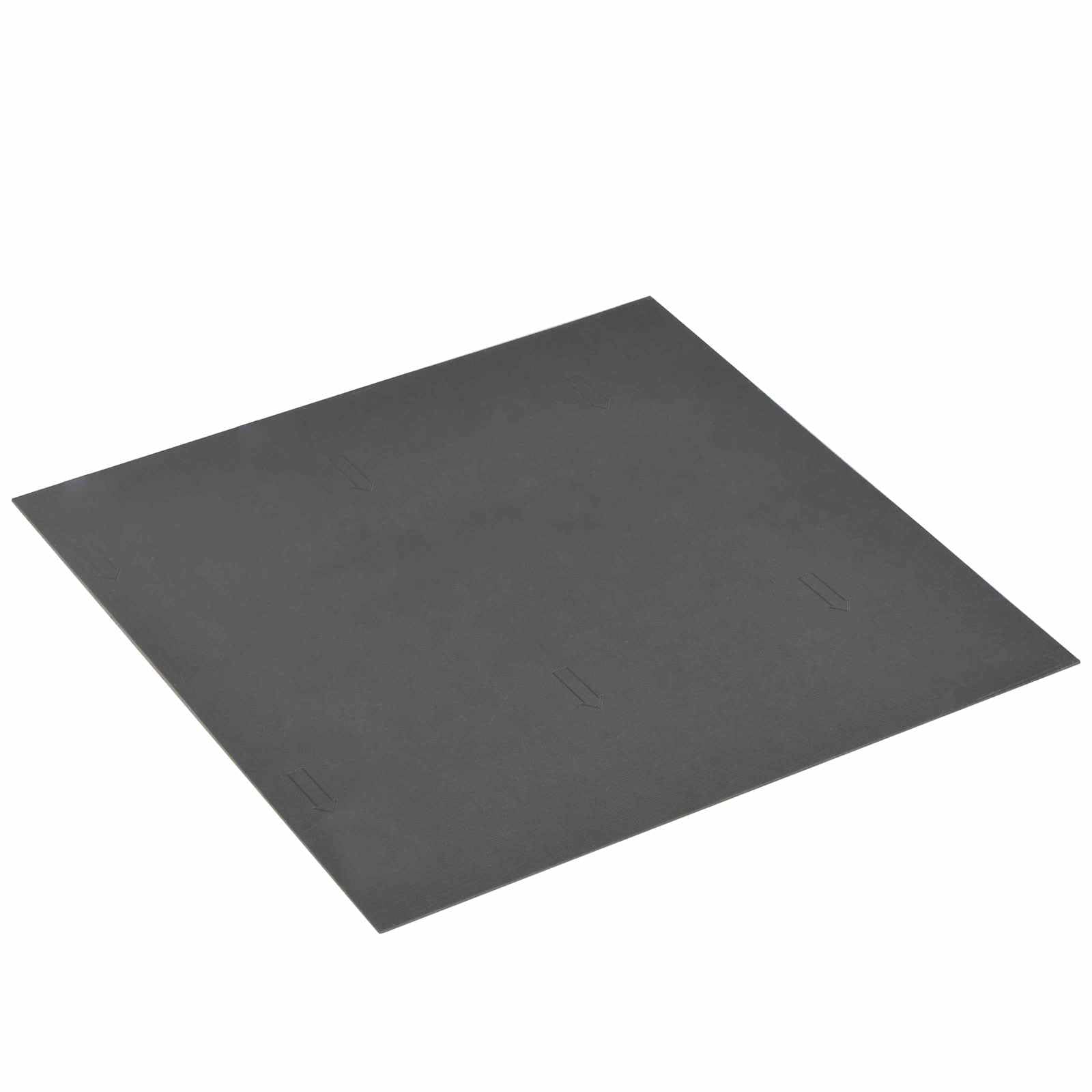 Lot de 55 dalles de sol autocollantes en PVC - 5,11 m² - Gris foncé chiné - Pour l'intérieur - Dalles de sol rectangulaires - Pour le bricolage - Facile d'entretien - Pour les pièces de vie
