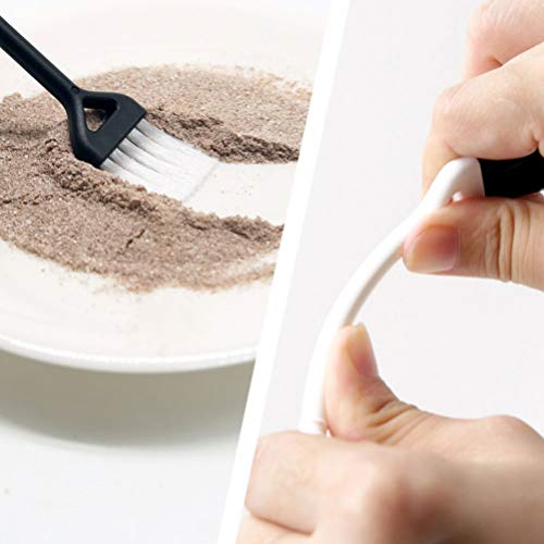 20Pcs Elektrische Rasierer Reinigung Pinsel Razor Set Mini Haar Pinsel Remover Trimmer Tastatur Pinsel Duster für Kamm Knoblauch Presse Schwarz Weiß - Image 4