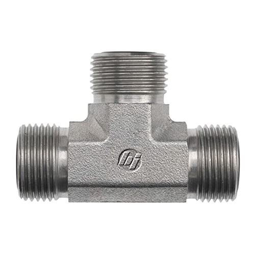 Brennan Industries FS2603-06-06-06-FG Forged Steel Tee O-Ring Face Seal Fitting, 11/16