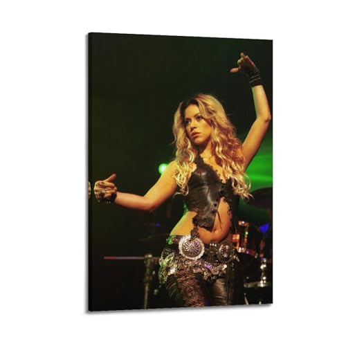 XZCEWSS Shakira - Póster decorativo de cantante femenina, póster de pared e imagen artística moderna para decoración de dormitorio familiar, 20 x 30 pulgadas (50 x 75 cm)