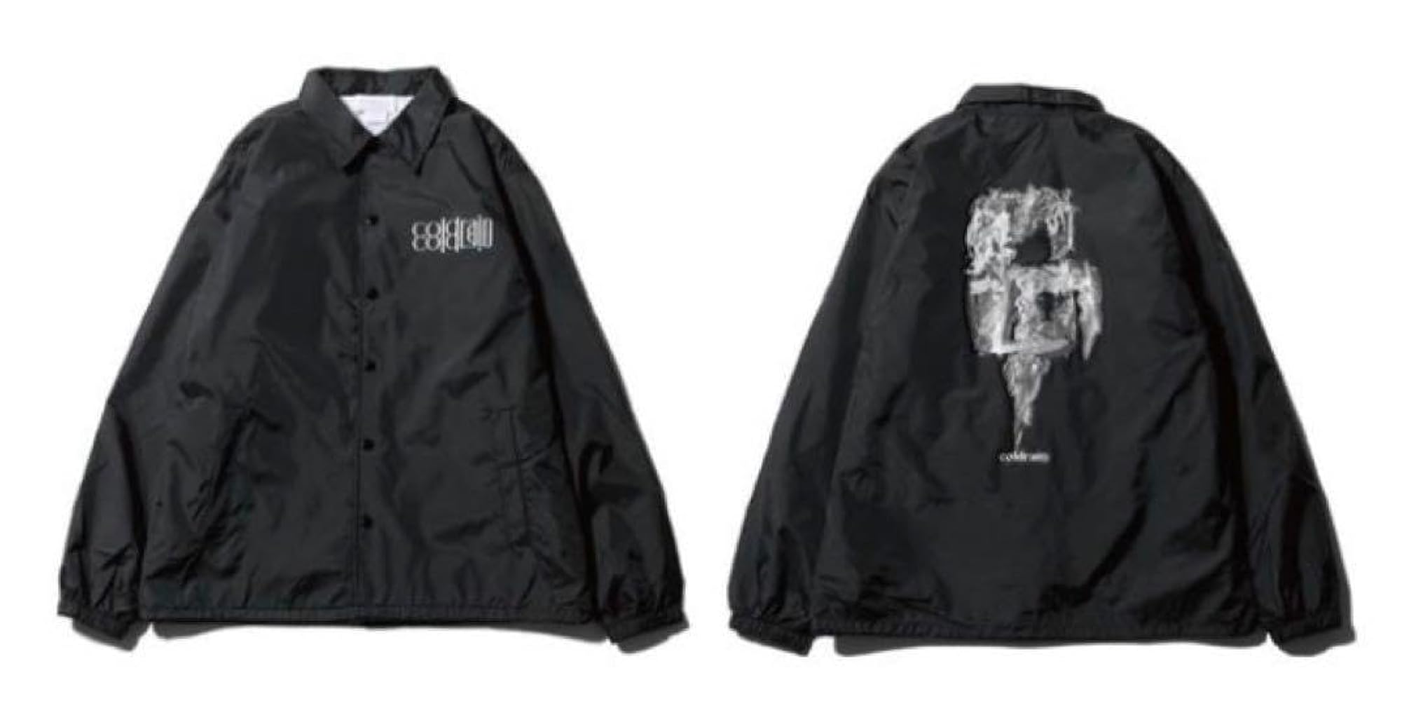 coldrain コーチジャケット XLサイズ Amazon.co.jp: !! coldrain Black Coach Jacket XL Size