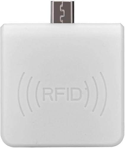 Lector portátil de tarjetas inteligentes sin contacto, lector de tarjetas de teléfono móvil de identificación RFID de alta frecuencia con interfaz