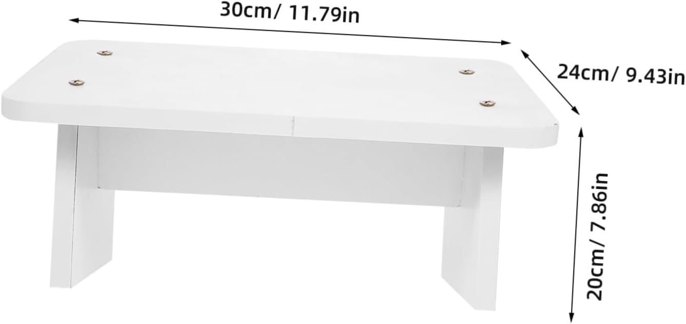 Angoily Wooden Foot Rest Stool Step Stool for Adults Under Desk Foot Pad Bedside Step