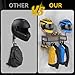 BORISI Helmet Holder Wall Mount, Motorcycle Helmet Holder, Helmet Stand with Motorcycle Accessories, Helmet Rack for Display Wall Mount, Motorcycle Gear Storage Rack