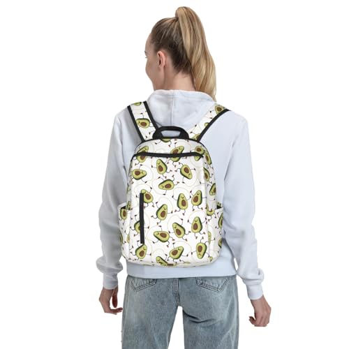 Sac à dos amusant avocat noir au design léger et unique